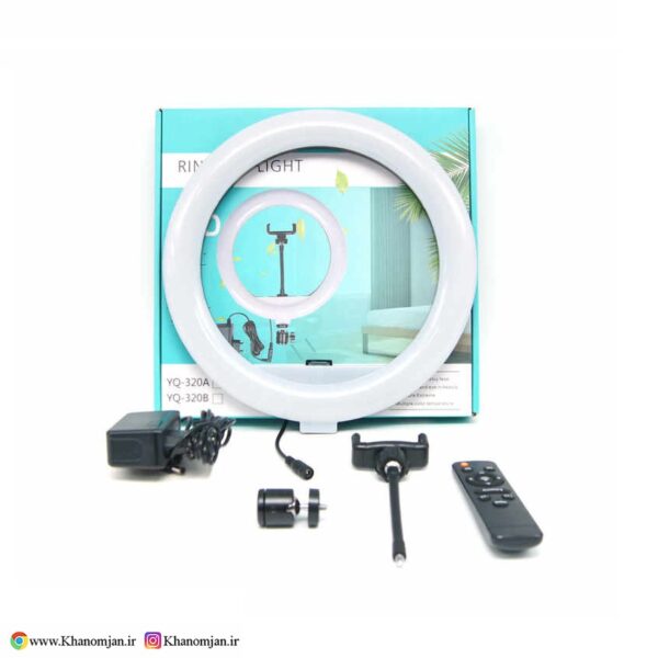 رینگ لایت مدل YQ-320A به همراه پایه - تصویر 2