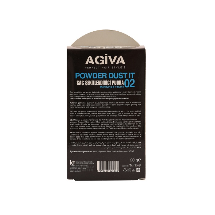 0001064_-agiva-powder-dust-it-02.jpeg پودر حجم دهنده و حالت دهنده مو آگیوا مدل Agiva Powder Dust It 02 - تصویر 1