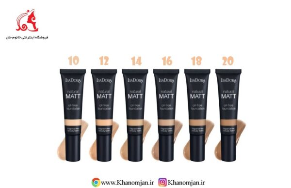 کرم پودر ایزادورا مدل Natural Matt oil free - تصویر 7