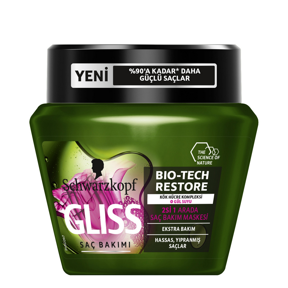 0004267_-bio-tech-restore-300-.jpeg ماسک مو گلیس مدل Bio-Tech Restore حجم 300 حجم میلی لیتر - تصویر 1