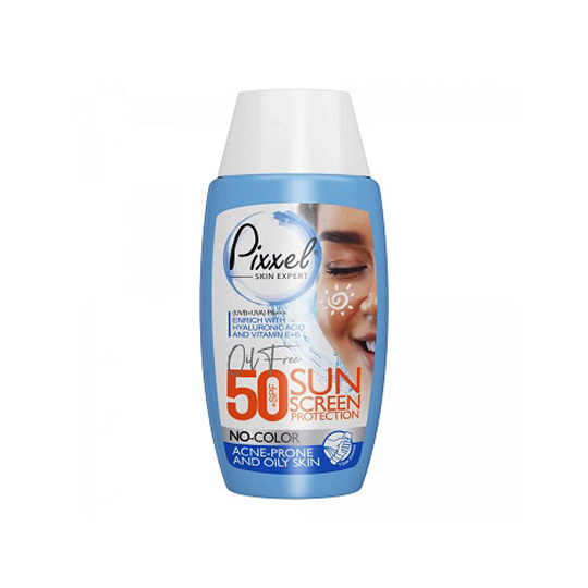 0012998_-spf50.jpeg کرم ضد آفتاب پیکسل بدون رنگ مناسب پوستهای چرب و آکنه دار SPF50 - تصویر 1