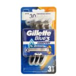 خود تراش ژیلت مدل Blue3 Comfort بسته 3 عددی