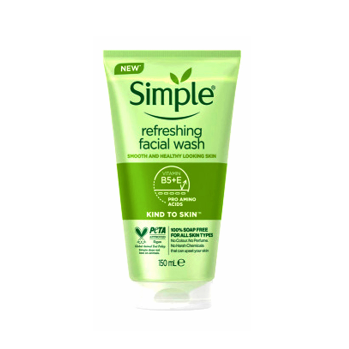 0014590_-refreshing-150-.jpeg ژل شستشوی صورت سیمپل مدل Refreshing حجم 150 میلی لیتر - تصویر 1