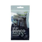 خودتراش دورکو 3 لبه مدل Pace 3 Disposable بسته 5 عددی