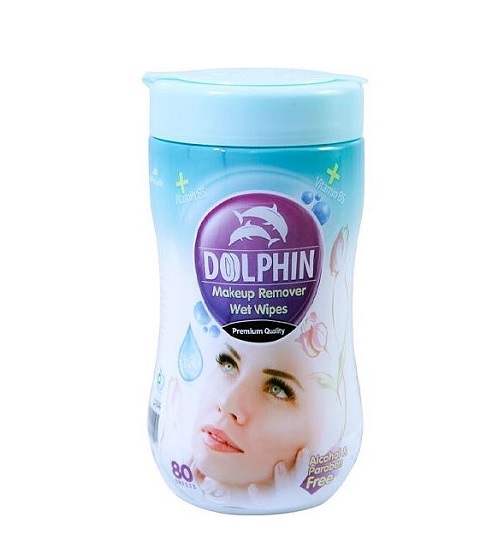 0015794_-80-.jpeg دستمال مرطوب پاک کننده آرایش دلفین بسته 80 عددی - تصویر 1